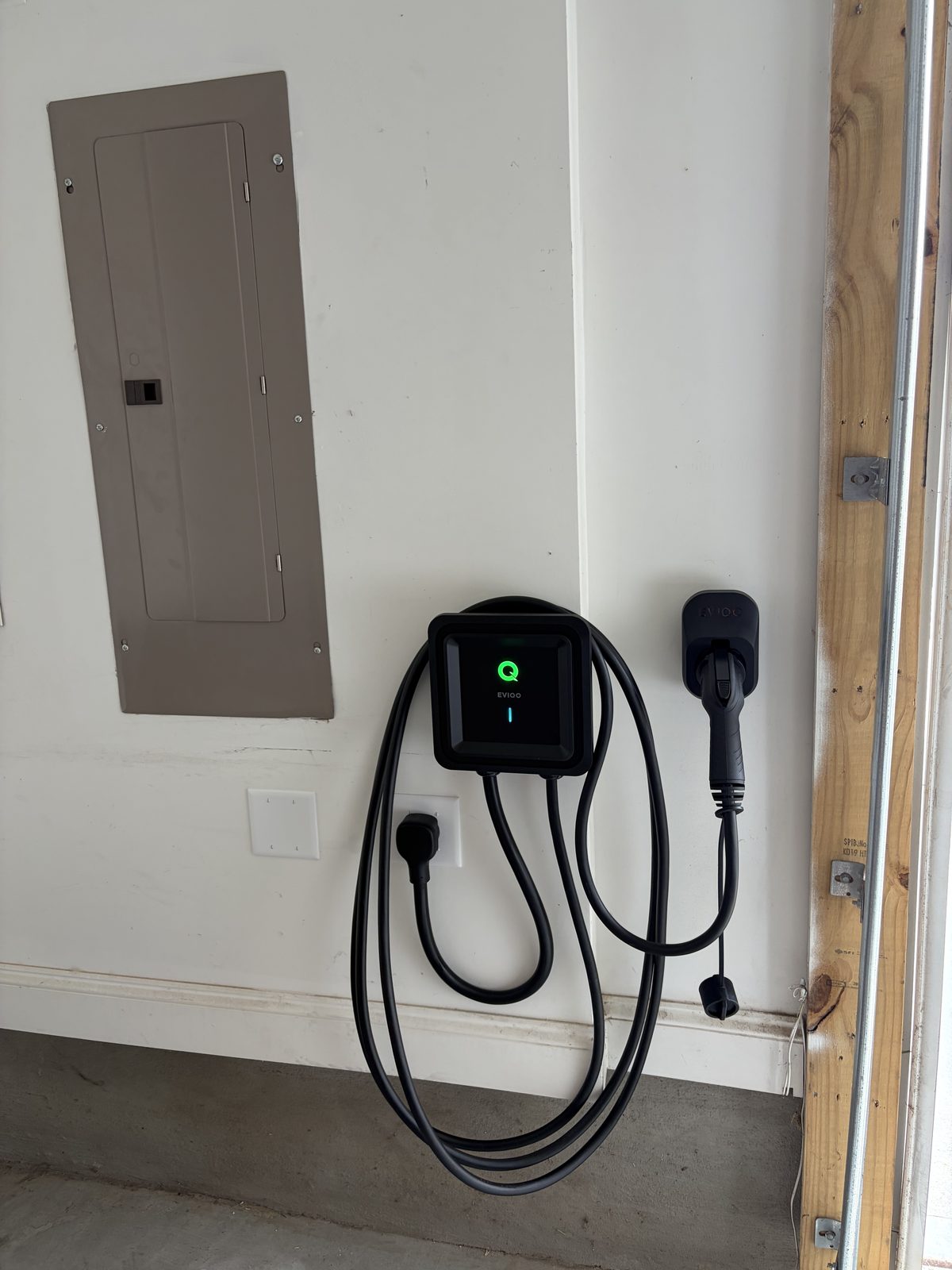 EV Charger Installs work by Spotlight Electric, Wake Forest, NC
